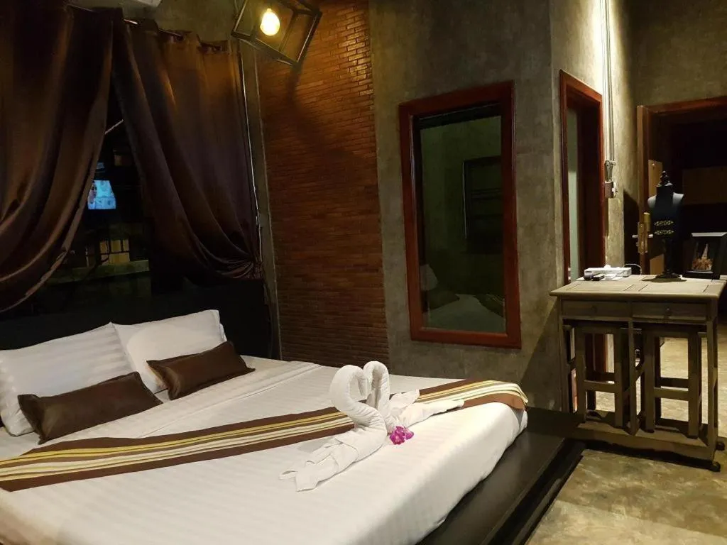 Bed in Theloft boutique nakhonpanom