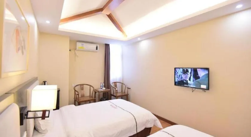 Bed in BOOK PAVILION HOTEL