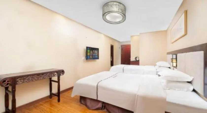 Bed in BOOK PAVILION HOTEL