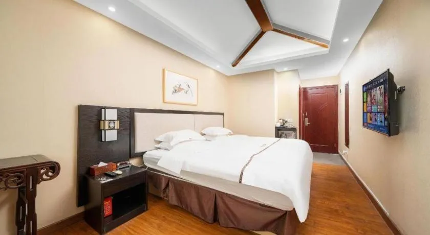 Bed in BOOK PAVILION HOTEL