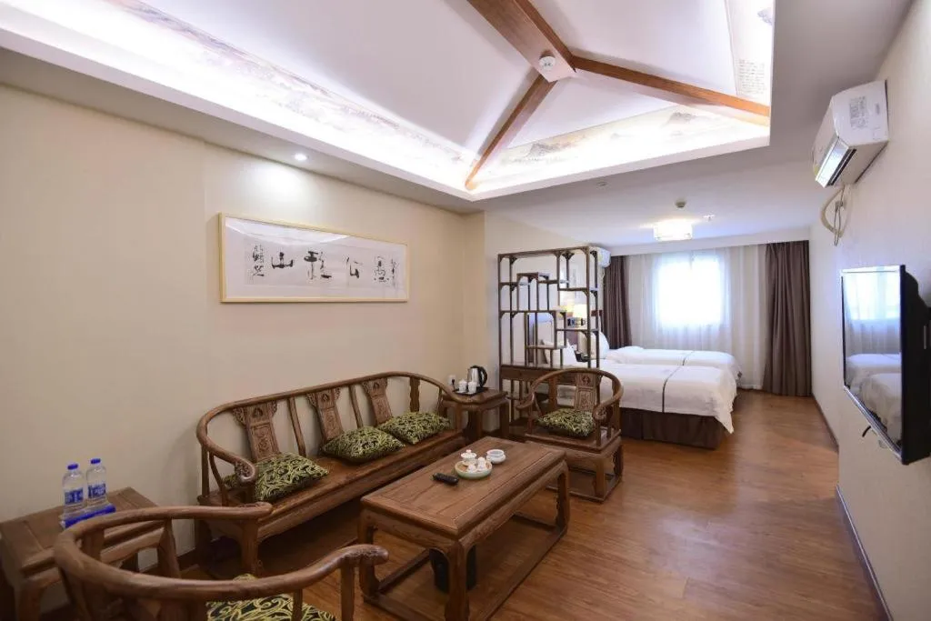 Bed in BOOK PAVILION HOTEL