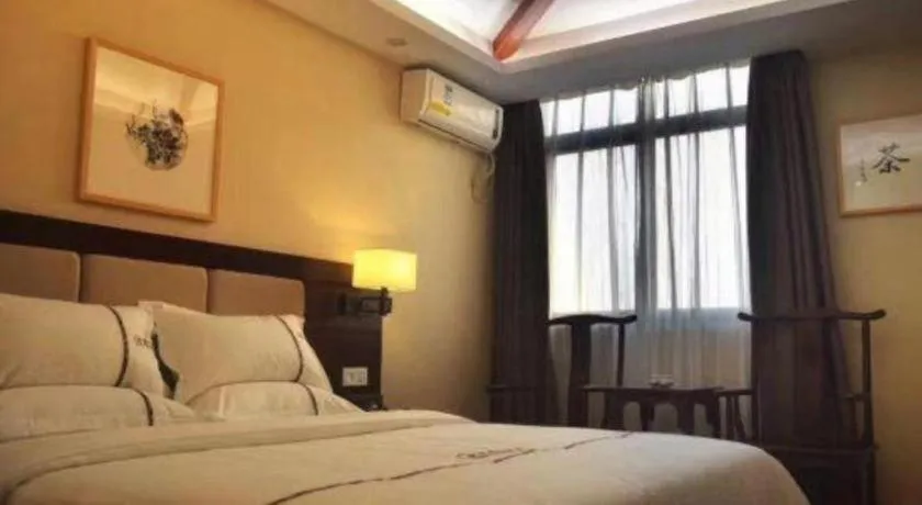 Bed in BOOK PAVILION HOTEL