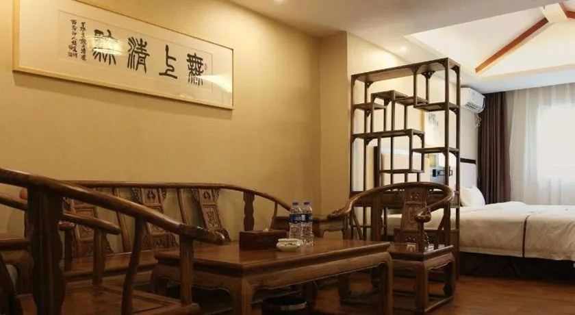 Bed in BOOK PAVILION HOTEL