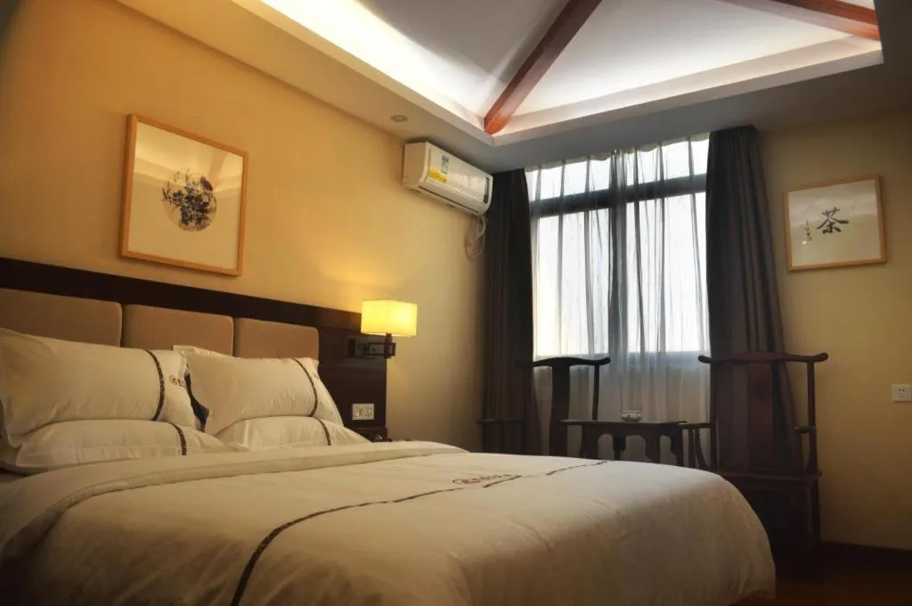 Bed in BOOK PAVILION HOTEL