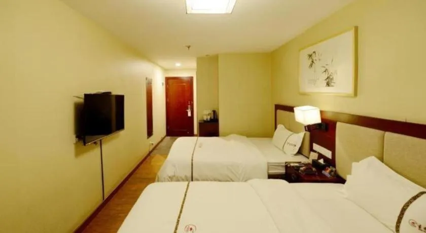 Bed in BOOK PAVILION HOTEL