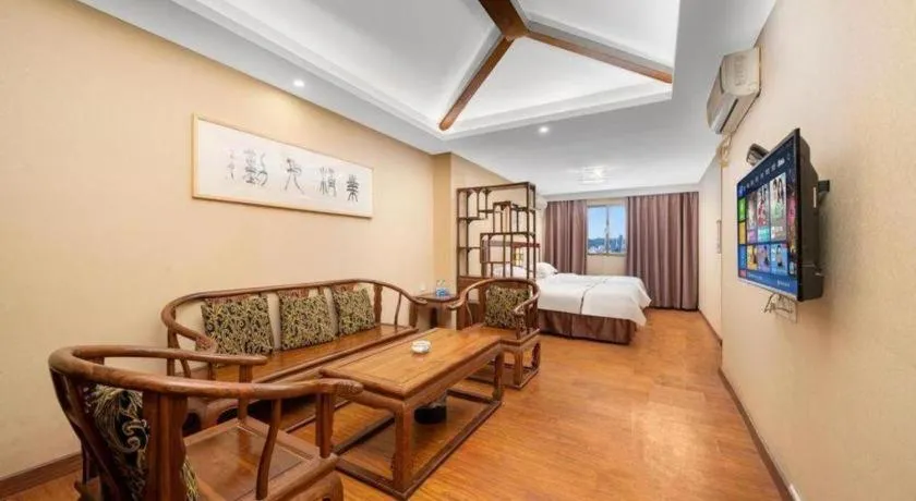 Bed in BOOK PAVILION HOTEL