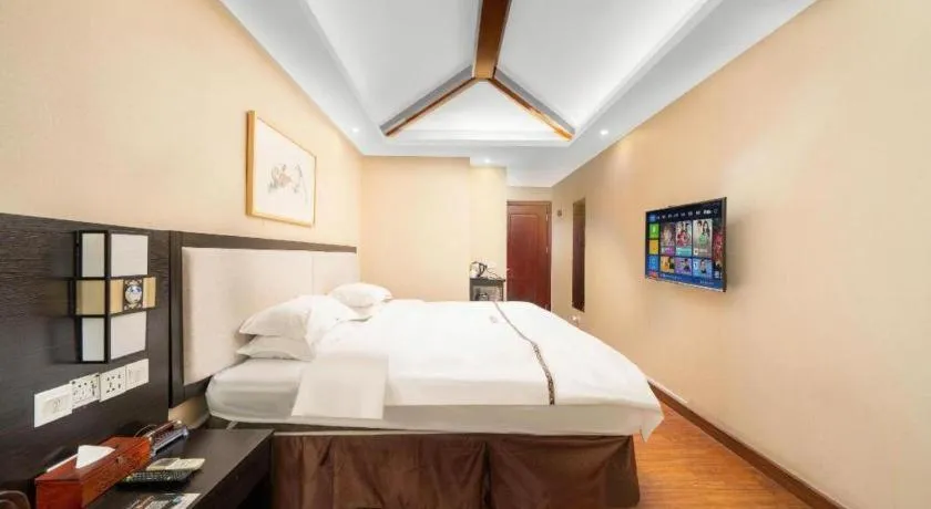 Bed in BOOK PAVILION HOTEL