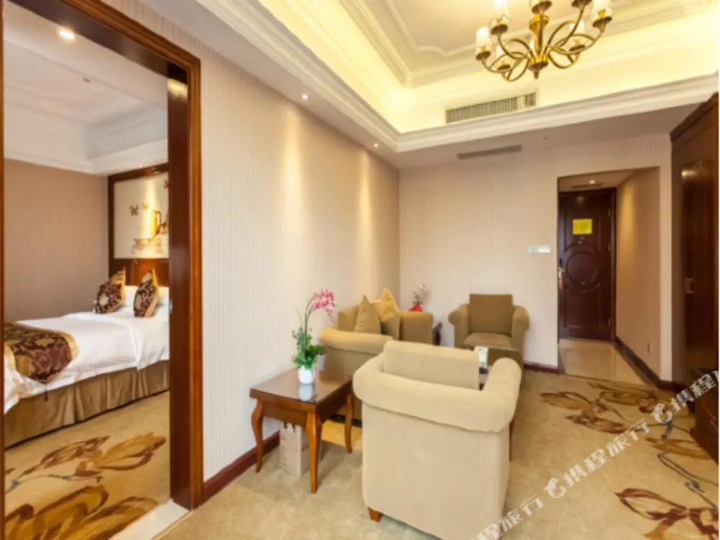 Bed in Vienna International Hotel Nanning Railway Station Mingxiu Road Metro Station