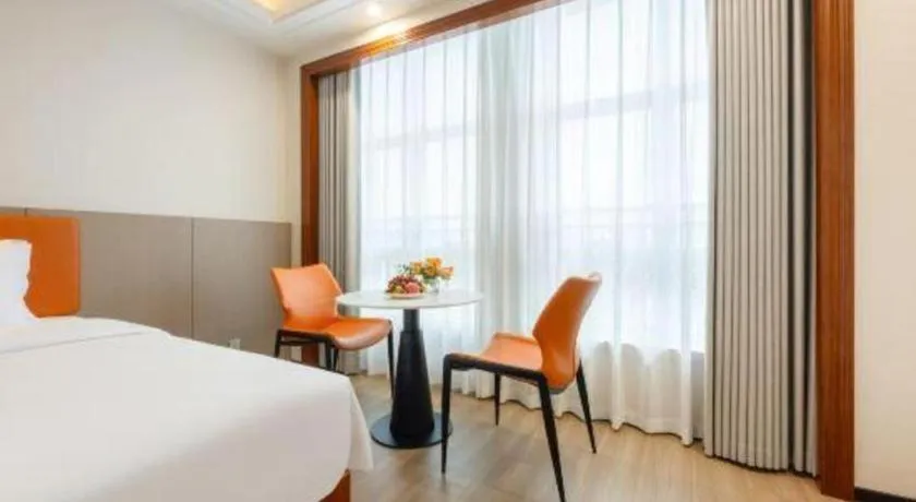 Bed in Vienna International Hotel Nanning Railway Station Mingxiu Road Metro Station