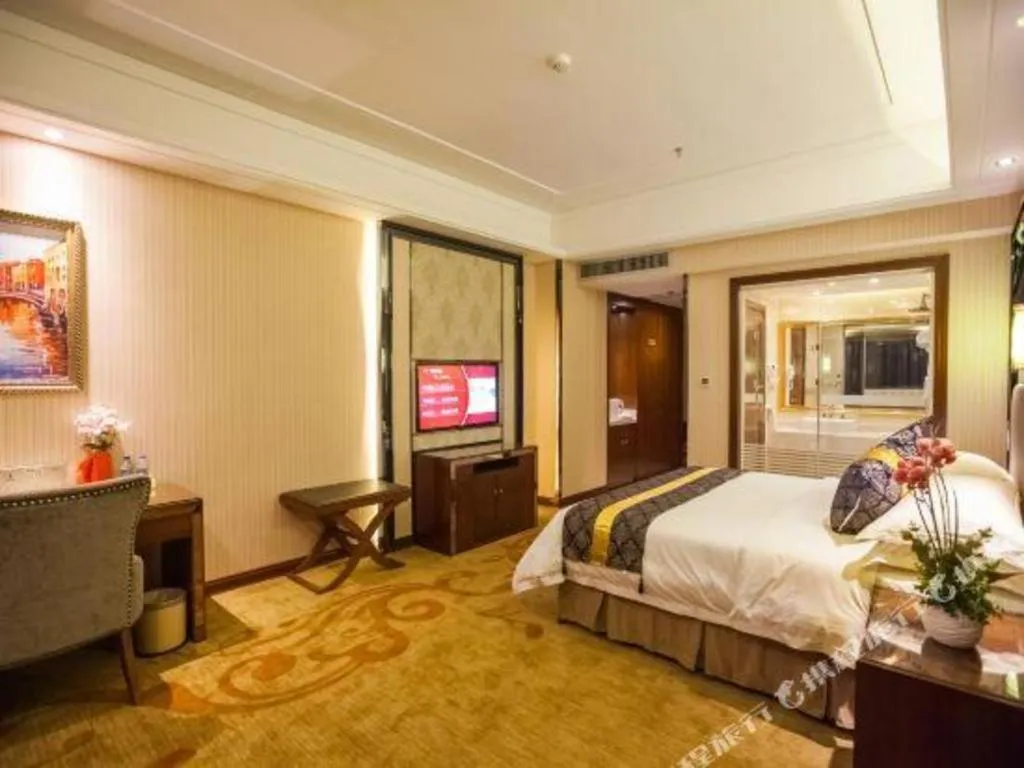 Bed in Vienna International Hotel Nanning Railway Station Mingxiu Road Metro Station