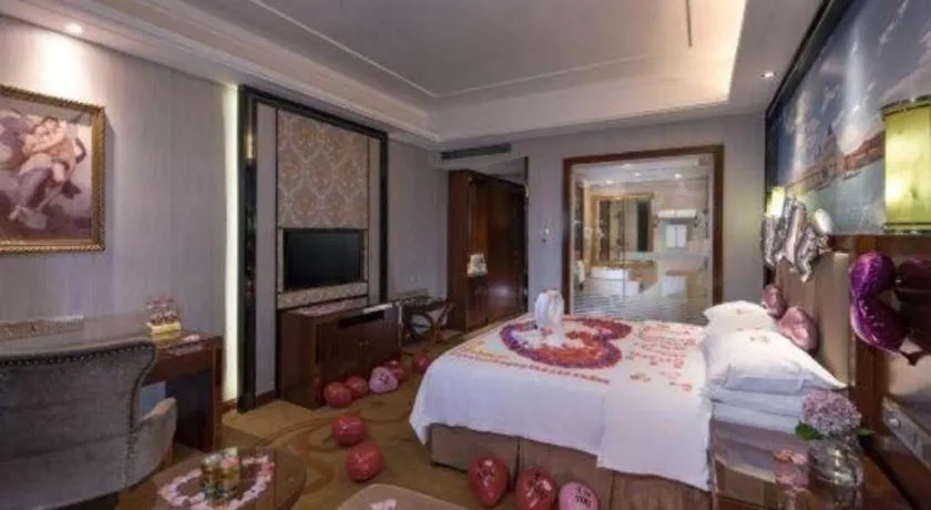 Bed in Vienna International Hotel Nanning Railway Station Mingxiu Road Metro Station