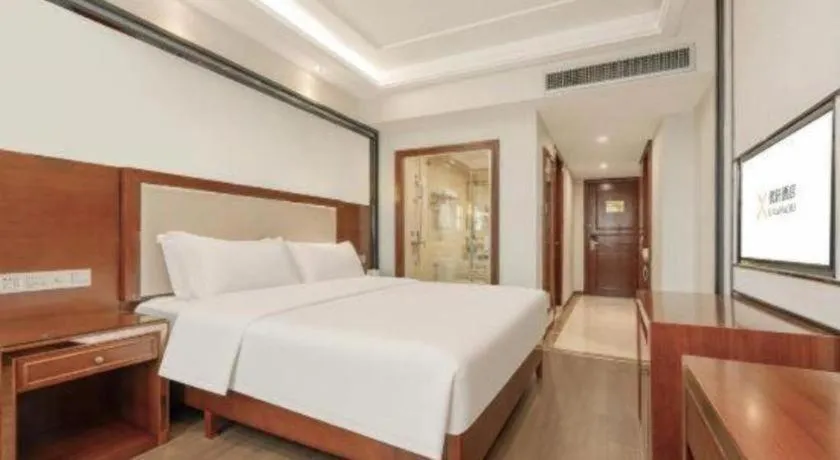 Bed in Vienna International Hotel Nanning Railway Station Mingxiu Road Metro Station