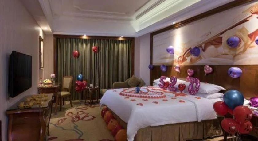 Bed in Vienna International Hotel Nanning Railway Station Mingxiu Road Metro Station