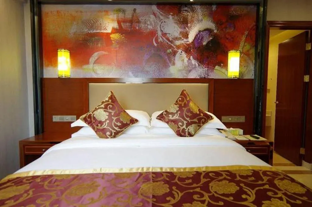 Bed in Vienna International Hotel Nanning Railway Station Mingxiu Road Metro Station