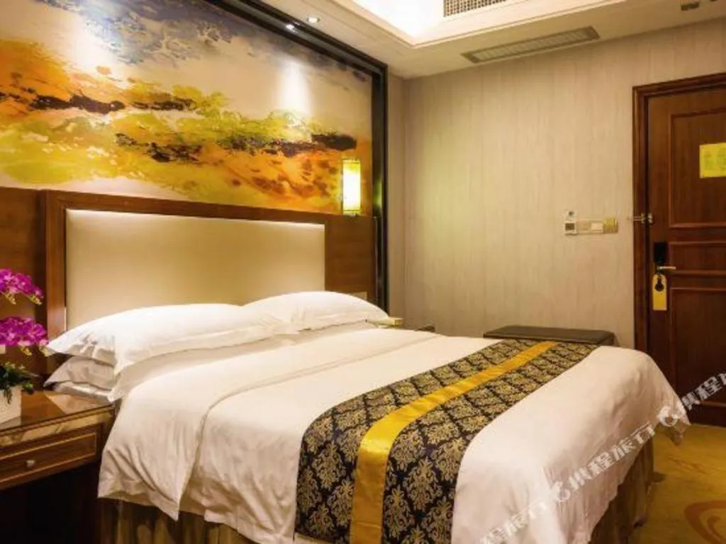 Bed in Vienna International Hotel Nanning Railway Station Mingxiu Road Metro Station