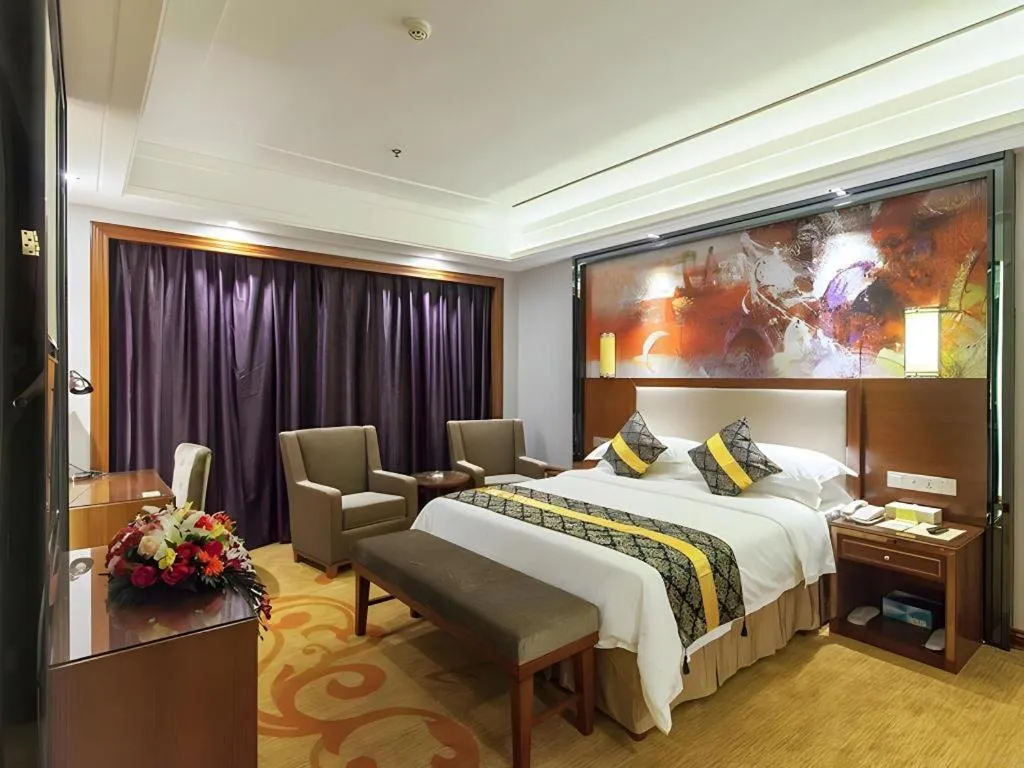 Bed in Vienna International Hotel Nanning Railway Station Mingxiu Road Metro Station