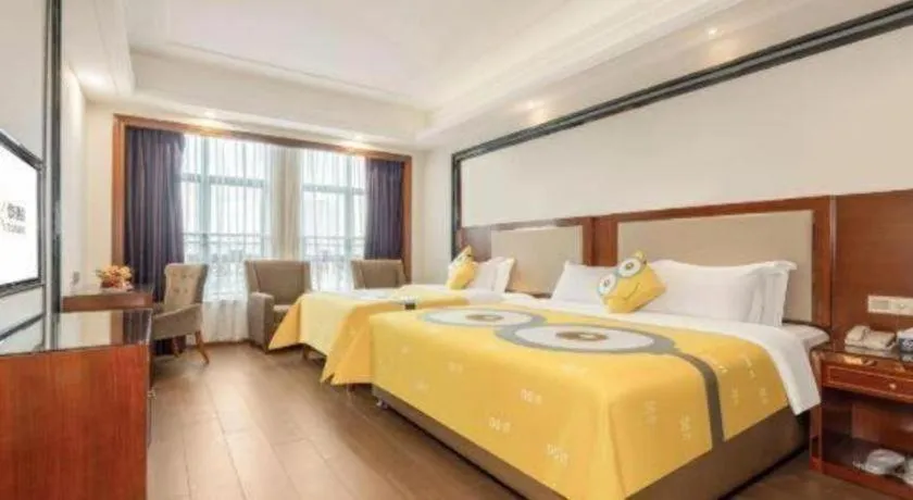 Bed in Vienna International Hotel Nanning Railway Station Mingxiu Road Metro Station