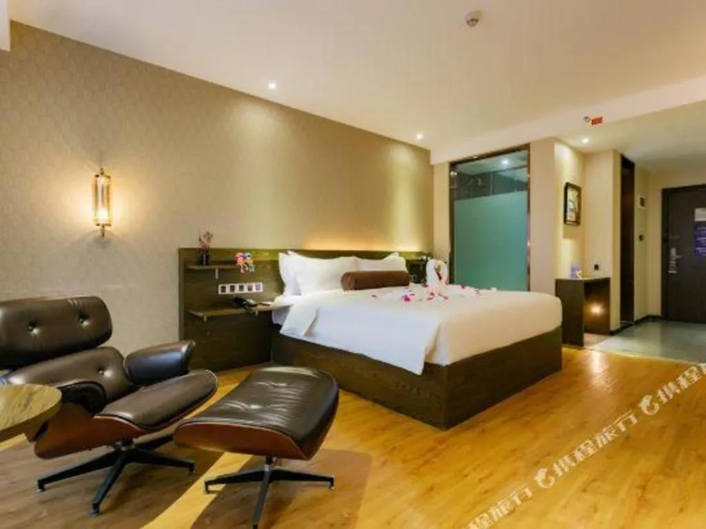 Bed in James Joyce Coffetel Chengdu Jianshe Road Dongjiao Jiyi Square