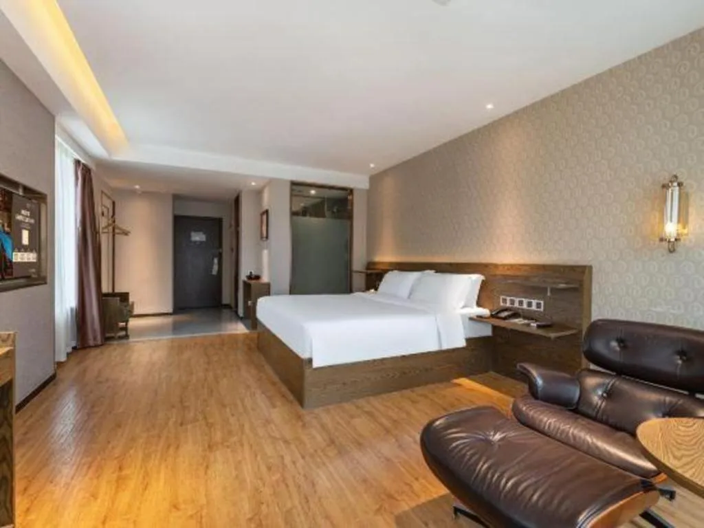 Bed in James Joyce Coffetel Chengdu Jianshe Road Dongjiao Jiyi Square