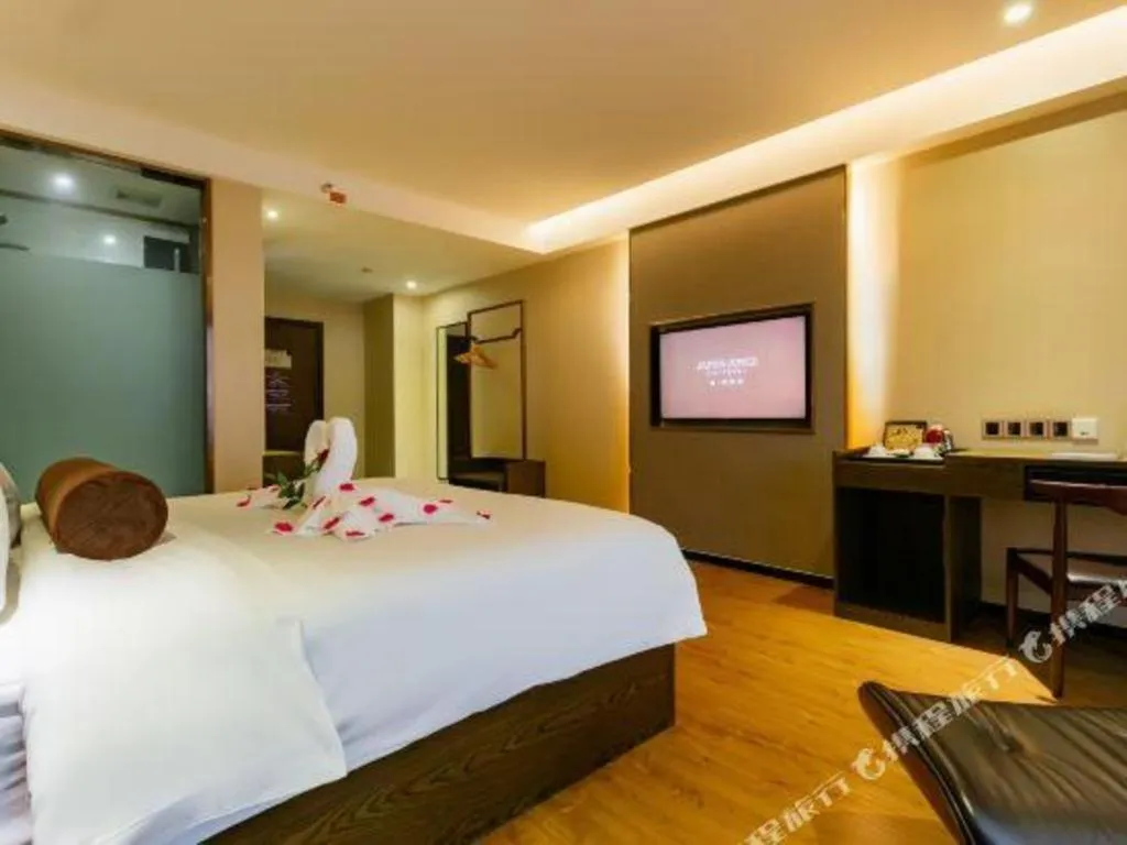 Bed in James Joyce Coffetel Chengdu Jianshe Road Dongjiao Jiyi Square