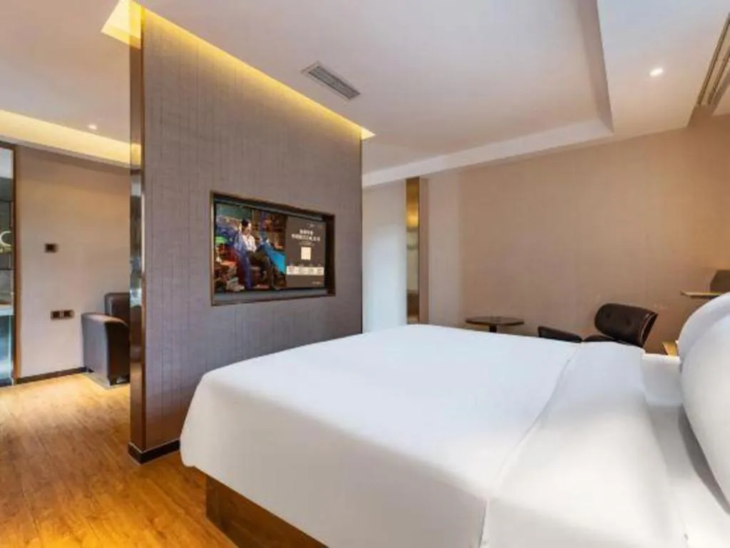 Bed in James Joyce Coffetel Chengdu Jianshe Road Dongjiao Jiyi Square