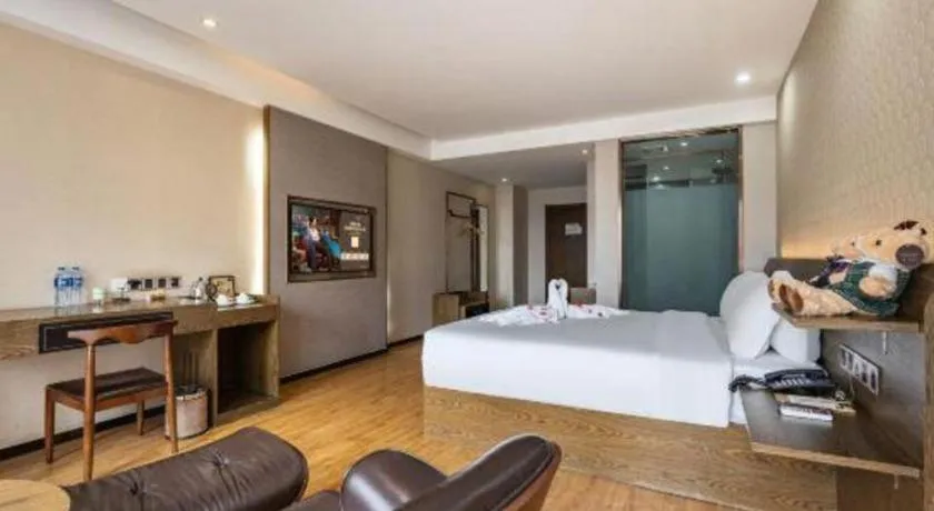 Bed in James Joyce Coffetel Chengdu Jianshe Road Dongjiao Jiyi Square