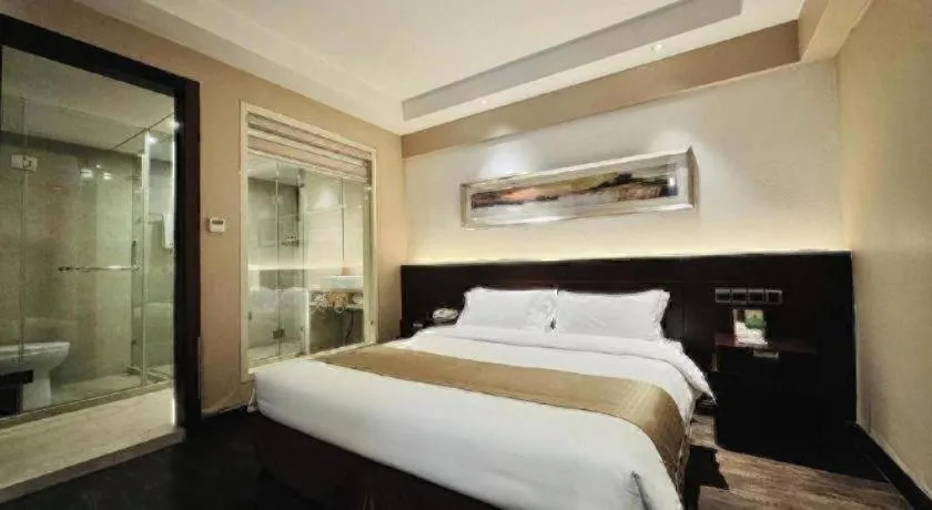 Bed in Maixinge Boutique Hotel Waigaoqiao Free Trade Zone