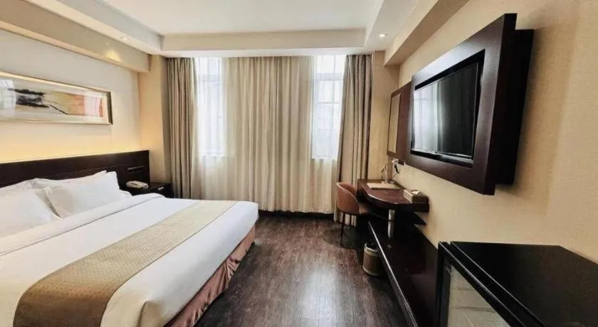Bed in Maixinge Boutique Hotel Waigaoqiao Free Trade Zone