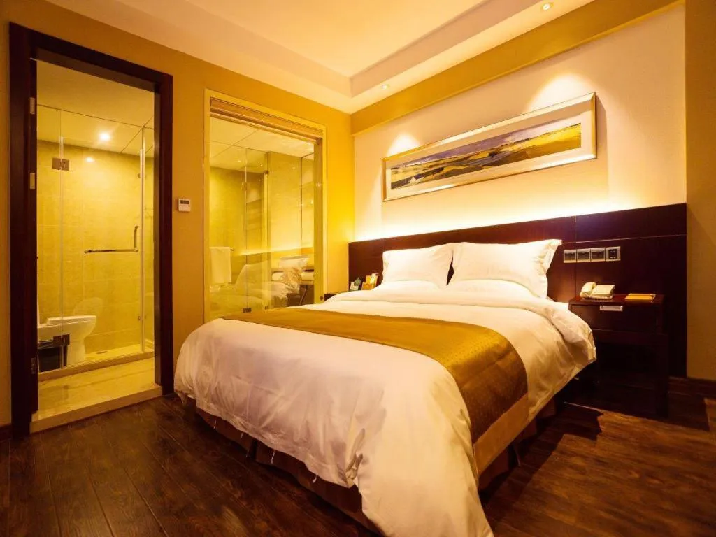 Bed in Maixinge Boutique Hotel Waigaoqiao Free Trade Zone