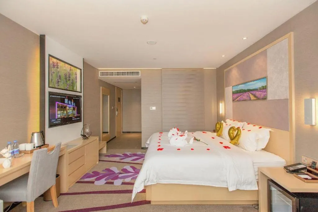 Bed in Lavande Hotel Wuhan Jianghan Road Subway Station