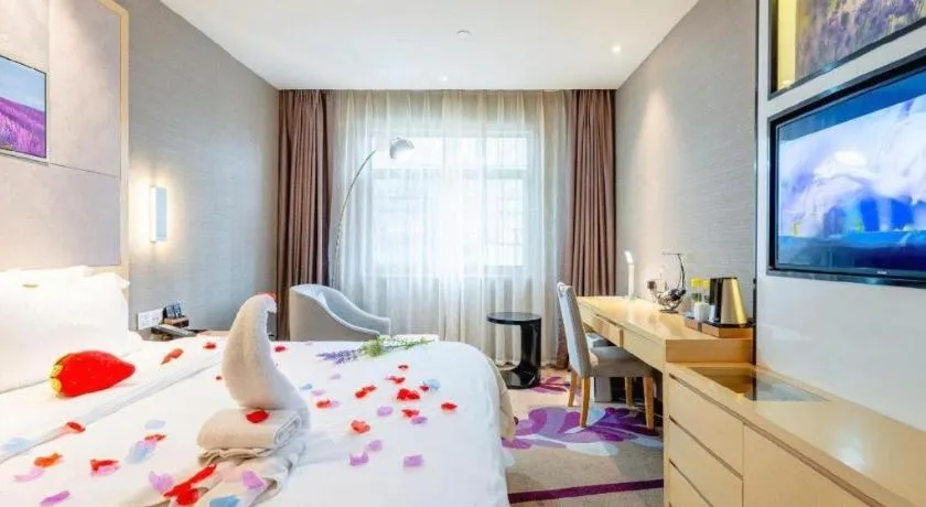 Bed in Lavande Hotel Wuhan Jianghan Road Subway Station