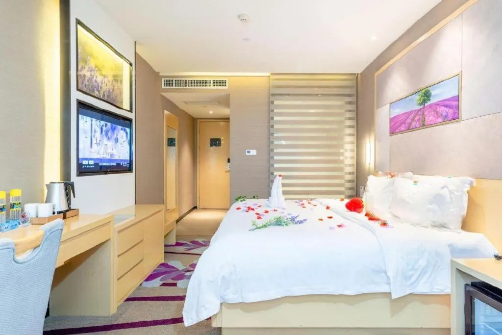 Bed in Lavande Hotel Wuhan Jianghan Road Subway Station