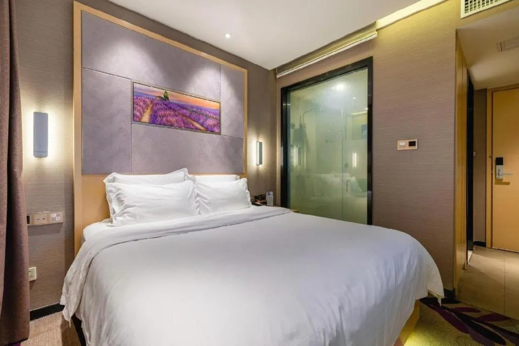 Bed in Lavande Hotel Wuhan Jianghan Road Subway Station