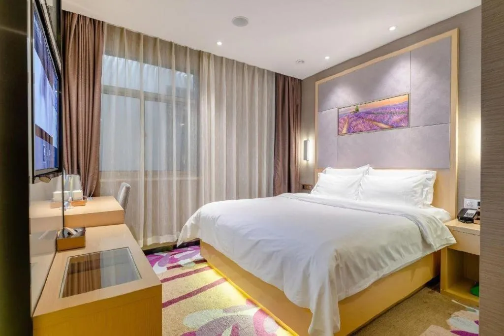 Bed in Lavande Hotel Wuhan Jianghan Road Subway Station