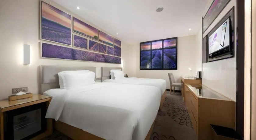 Bed in Lavande Hotel Guangzhou Shangxiajiu Pedestrian Street Hualin Temple Metro Station
