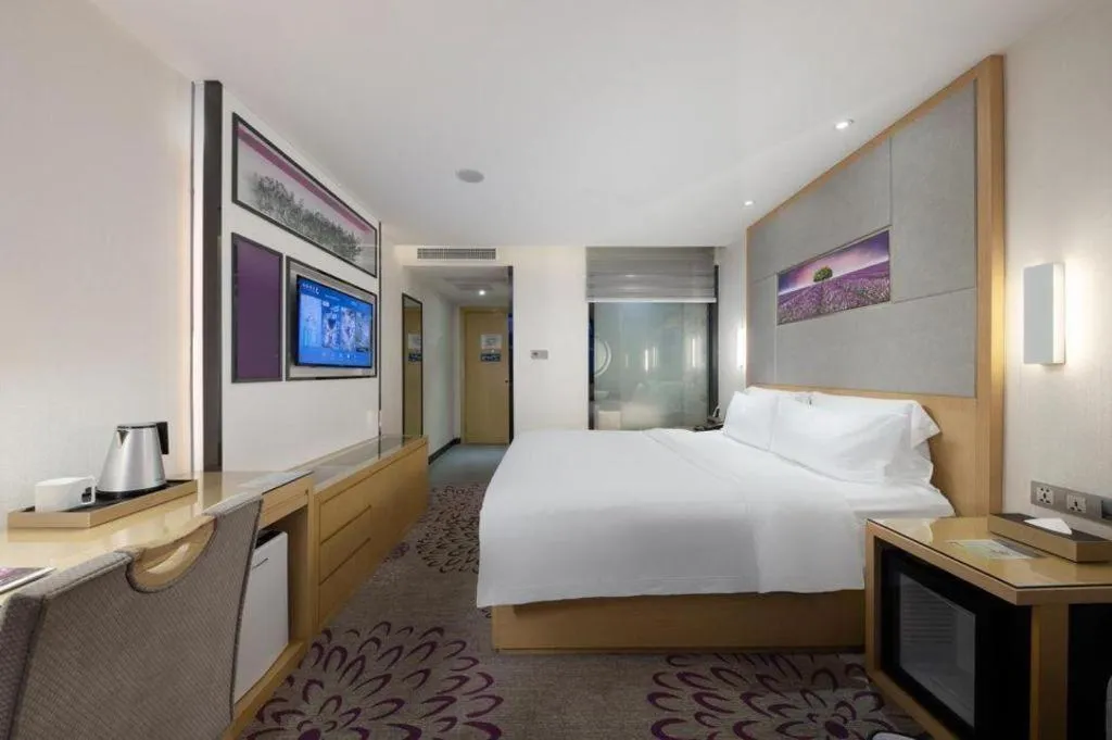 Bed in Lavande Hotel Guangzhou Shangxiajiu Pedestrian Street Hualin Temple Metro Station
