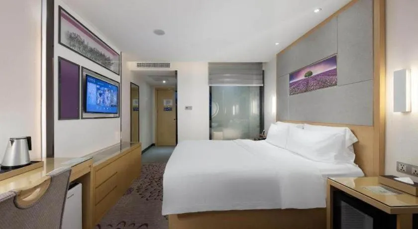Bed in Lavande Hotel Guangzhou Shangxiajiu Pedestrian Street Hualin Temple Metro Station