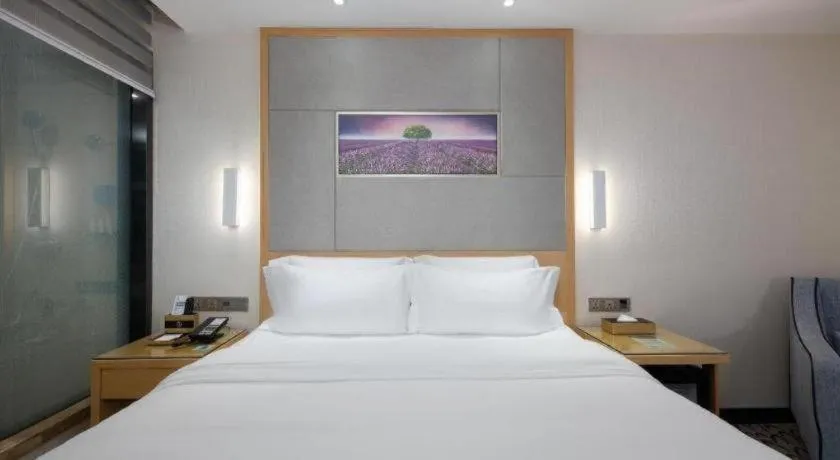 Bed in Lavande Hotel Guangzhou Shangxiajiu Pedestrian Street Hualin Temple Metro Station