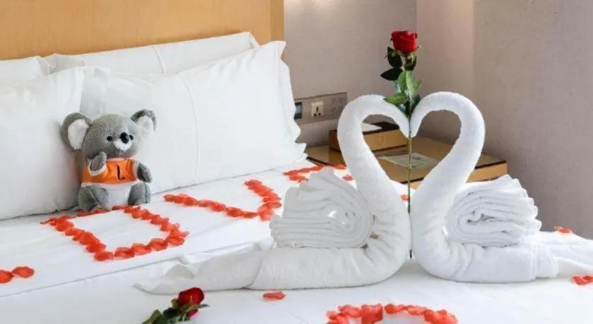 Bed in Lavande Hotel Guangzhou Shangxiajiu Pedestrian Street Hualin Temple Metro Station