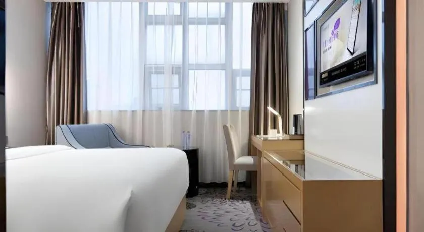 Bed in Lavande Hotel Guangzhou Shangxiajiu Pedestrian Street Hualin Temple Metro Station