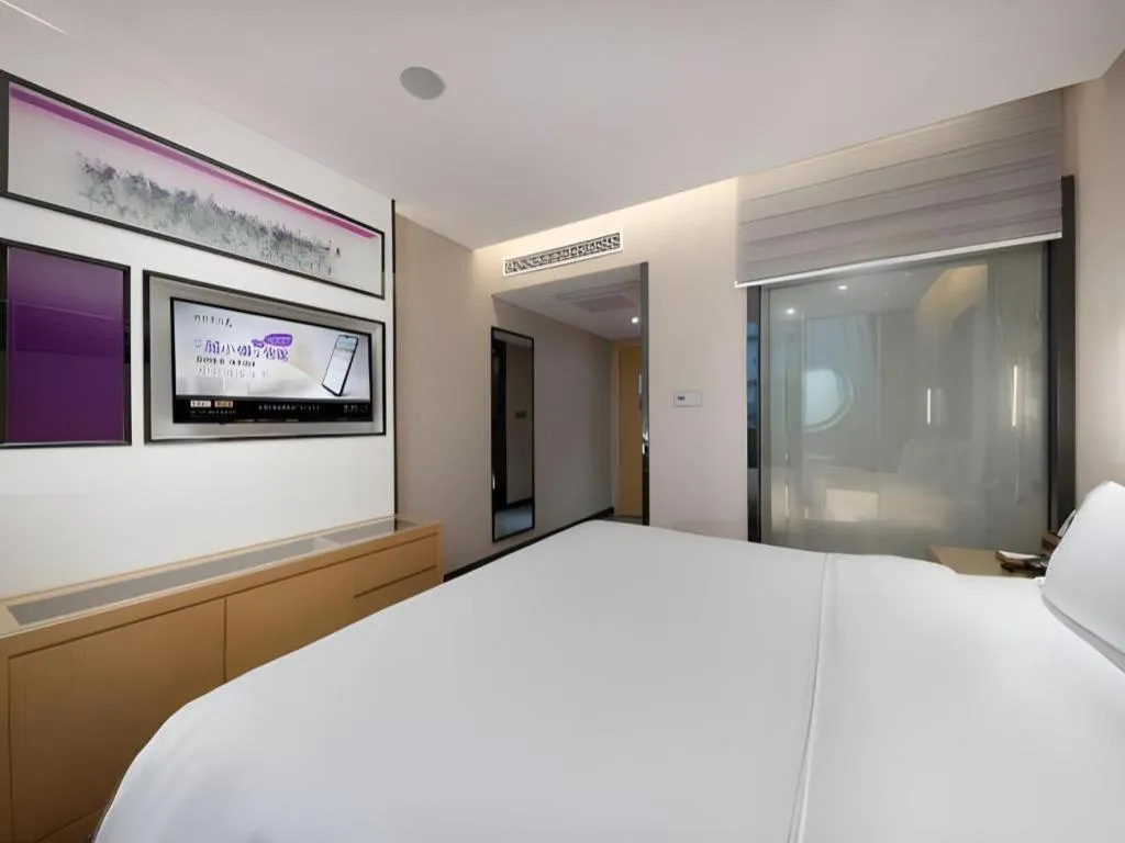 Bed in Lavande Hotel Guangzhou Shangxiajiu Pedestrian Street Hualin Temple Metro Station
