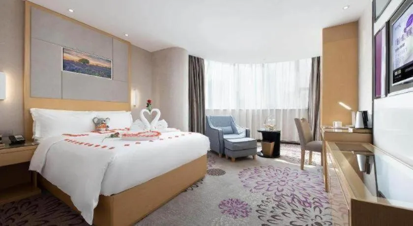 Bed in Lavande Hotel Guangzhou Shangxiajiu Pedestrian Street Hualin Temple Metro Station