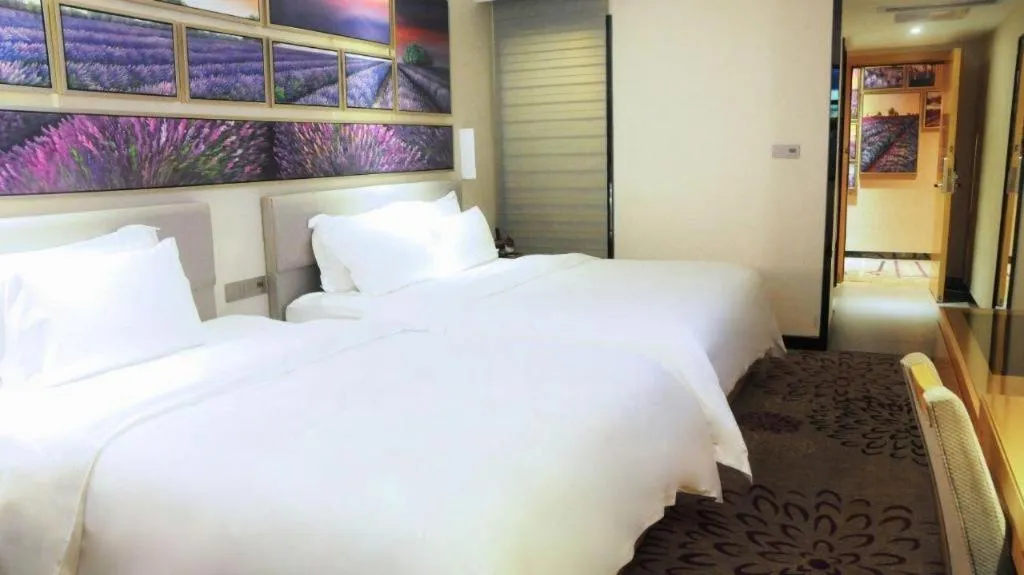 Bed in Lavande Hotel Guangzhou Shangxiajiu Pedestrian Street Hualin Temple Metro Station
