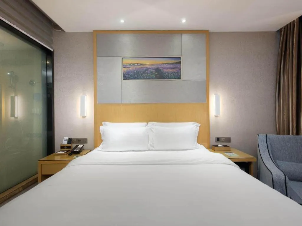 Bed in Lavande Hotel Guangzhou Shangxiajiu Pedestrian Street Hualin Temple Metro Station