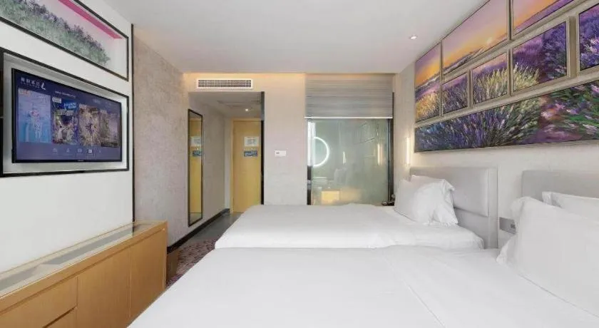 Bed in Lavande Hotel Guangzhou Shangxiajiu Pedestrian Street Hualin Temple Metro Station