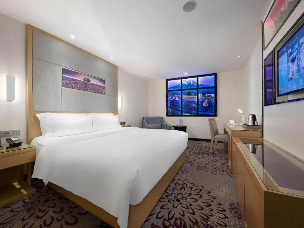 Bed in Lavande Hotel Guangzhou Shangxiajiu Pedestrian Street Hualin Temple Metro Station