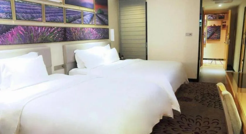 Bed in Lavande Hotel Guangzhou Shangxiajiu Pedestrian Street Hualin Temple Metro Station