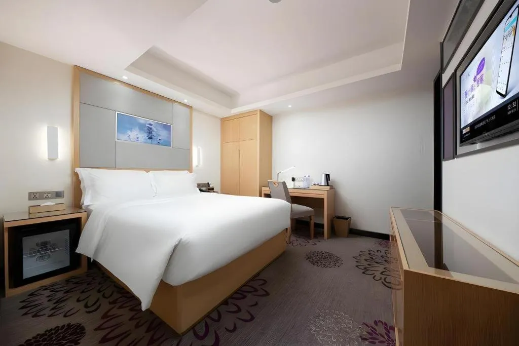 Bed in Lavande Hotel Guangzhou Shangxiajiu Pedestrian Street Hualin Temple Metro Station