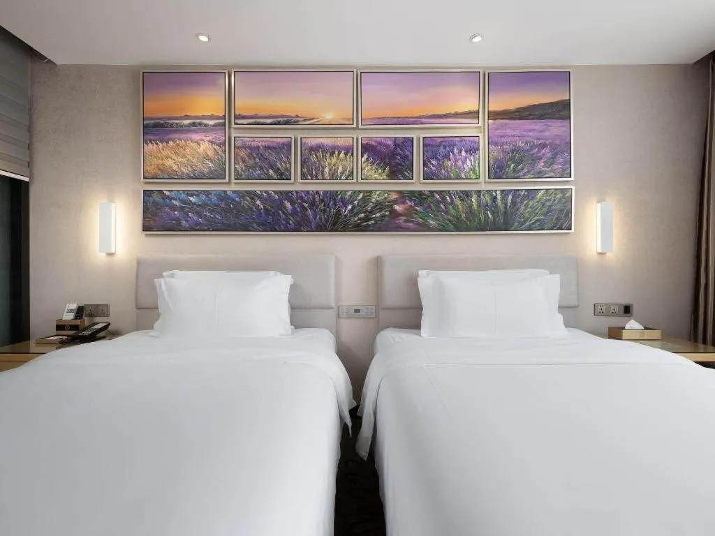 Bed in Lavande Hotel Guangzhou Shangxiajiu Pedestrian Street Hualin Temple Metro Station