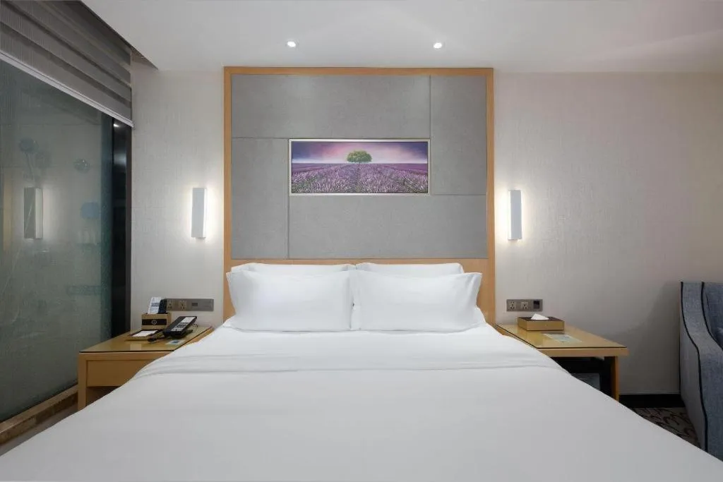 Bed in Lavande Hotel Guangzhou Shangxiajiu Pedestrian Street Hualin Temple Metro Station
